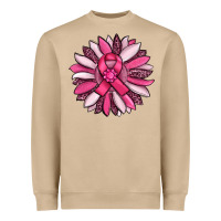 Mushroom breast awareness cancer pink sunflower Heavyweight Sweatshirt - RanaPortraitStore