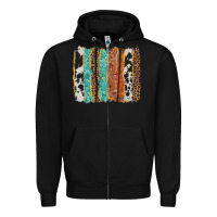 Black western brushstroke Zipper Hoodie - AdoDesignShop