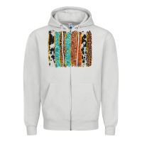 Western Brushstroke Zipper Hoodie | Teevron