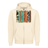Sandshell western brushstroke Zipper Hoodie - AdoDesignShop