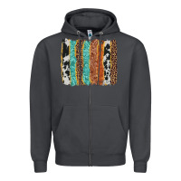 Smoke western brushstroke Zipper Hoodie - AdoDesignShop
