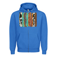 True Royal western brushstroke Zipper Hoodie - AdoDesignShop