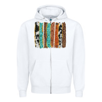 White western brushstroke Zipper Hoodie - AdoDesignShop