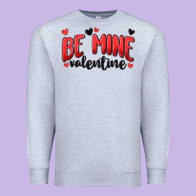 Be Mine Valentine Premium Sweatshirt Designed By Maliassmallbusiness
