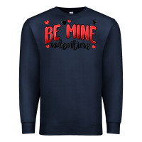 Navy be mine valentine Premium Sweatshirt - MaliasSmallBusiness