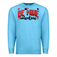 Ocean Blue be mine valentine Premium Sweatshirt - MaliasSmallBusiness