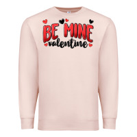 Pale Pink be mine valentine Premium Sweatshirt - MaliasSmallBusiness