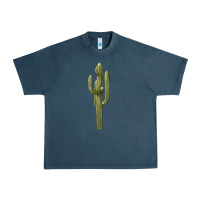 Midnight Navy cactus Urban Heavy Tee - BarkalooDesign