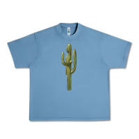Pebble Blue cactus Urban Heavy Tee - BarkalooDesign