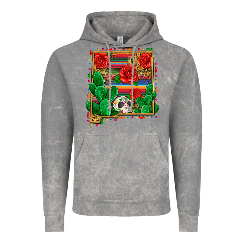 New Mexico Map Vintage Hoodie by Zillion Design Studio | Teevron