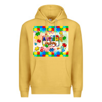 Antique Gold autism mom Premium Hoodie - LillyAllenDesigns