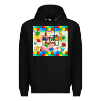 Black autism mom Premium Hoodie - LillyAllenDesigns