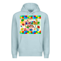 Blue Mist autism mom Premium Hoodie - LillyAllenDesigns