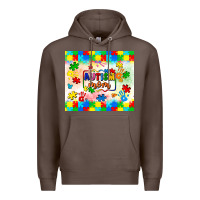 Coffee autism mom Premium Hoodie - LillyAllenDesigns