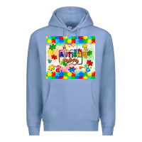 Colony Blue autism mom Premium Hoodie - LillyAllenDesigns