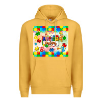 Mustard autism mom Premium Hoodie - LillyAllenDesigns