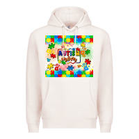 Pale Pink autism mom Premium Hoodie - LillyAllenDesigns