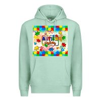 Seafoam autism mom Premium Hoodie - LillyAllenDesigns