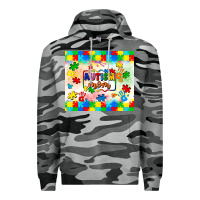 Slate Camo autism mom Premium Hoodie - LillyAllenDesigns