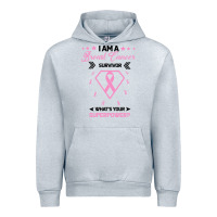 Heather Grey I am a Breast Cancer Survivor What is Your Superpower Urban Hoodie - Bettercallsaul