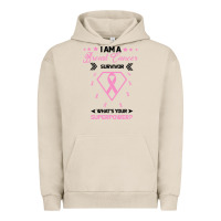 Pigment French Oak I am a Breast Cancer Survivor What is Your Superpower Urban Hoodie - Bettercallsaul