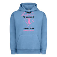 Pigment Pebble Blue I am a Breast Cancer Survivor What is Your Superpower Urban Hoodie - Bettercallsaul
