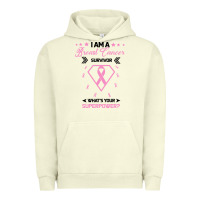 Pigment Pistachio I am a Breast Cancer Survivor What is Your Superpower Urban Hoodie - Bettercallsaul