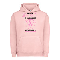 Pigment Salmon I am a Breast Cancer Survivor What is Your Superpower Urban Hoodie - Bettercallsaul