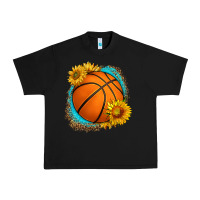 Black western basketball with sunflower Urban Heavy Tee - HRA Design Shop