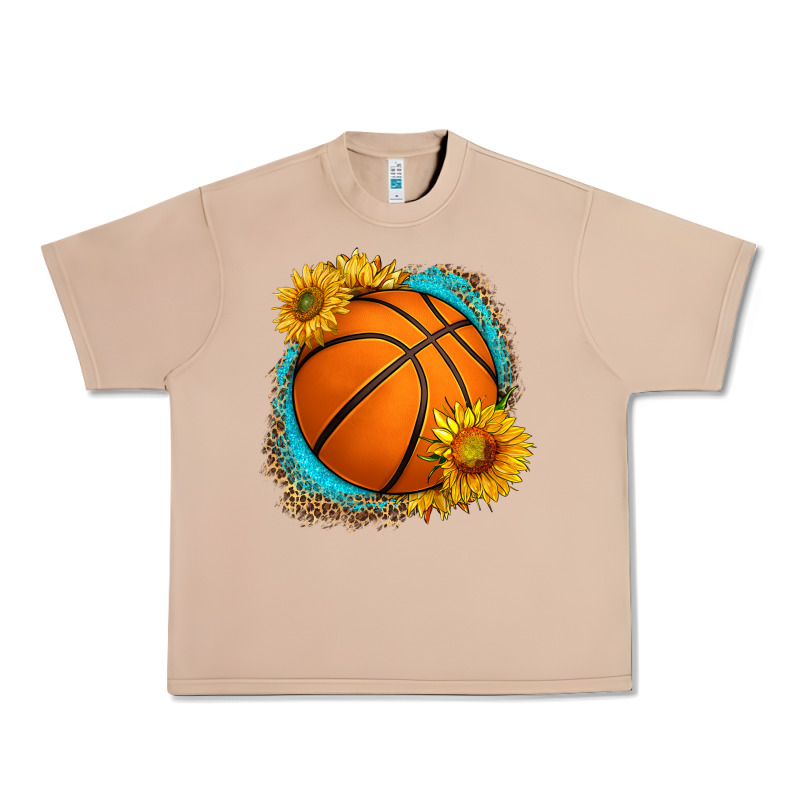 Western Basketball With Sunflower Urban Heavy Tee by HRA Design Shop | Teevron