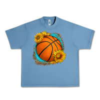 Pebble Blue western basketball with sunflower Urban Heavy Tee - HRA Design Shop