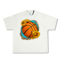 Pistachio western basketball with sunflower Urban Heavy Tee - HRA Design Shop