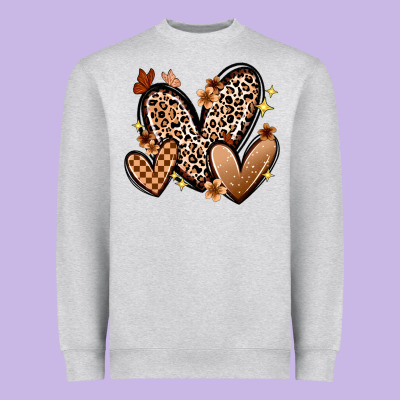 Melanin Hearts Heavyweight Sweatshirt Designed By Zillion Design Studio