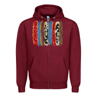 Burgundy western brushstroke Zipper Hoodie - AdoDesignShop