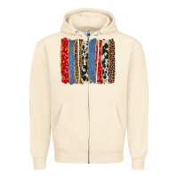 Sandshell western brushstroke Zipper Hoodie - AdoDesignShop