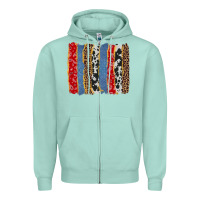 Seafoam western brushstroke Zipper Hoodie - AdoDesignShop