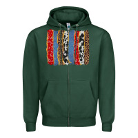 Sports Green western brushstroke Zipper Hoodie - AdoDesignShop