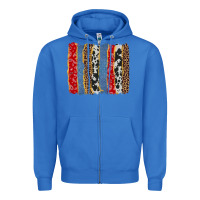 True Royal western brushstroke Zipper Hoodie - AdoDesignShop