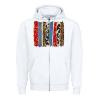 White western brushstroke Zipper Hoodie - AdoDesignShop