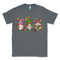 Charcoal Heather pink christmas gnomies Classic Tee - AdoDesignShop