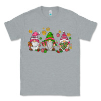 Heather Grey pink christmas gnomies Classic Tee - AdoDesignShop