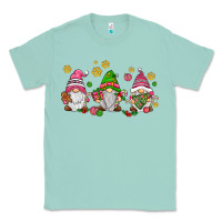 Seafoam pink christmas gnomies Classic Tee - AdoDesignShop