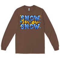 Chestnut snow snow snow with sparkle Long Sleeve Tee - AdoDesignShop