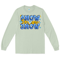 Matcha snow snow snow with sparkle Long Sleeve Tee - AdoDesignShop