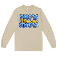 Mushroom snow snow snow with sparkle Long Sleeve Tee - AdoDesignShop