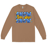 Toasted Coconut snow snow snow with sparkle Long Sleeve Tee - AdoDesignShop