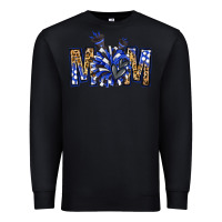 Black cheer mom Premium Sweatshirt - NancyCooperArtShop