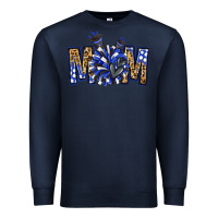 Navy cheer mom Premium Sweatshirt - NancyCooperArtShop