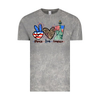 Cloud Rock Peace love america 4th of july Vintage Tee - CowGirlArtShop