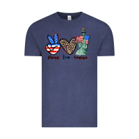 Vintage Denim Peace love america 4th of july Vintage Tee - CowGirlArtShop